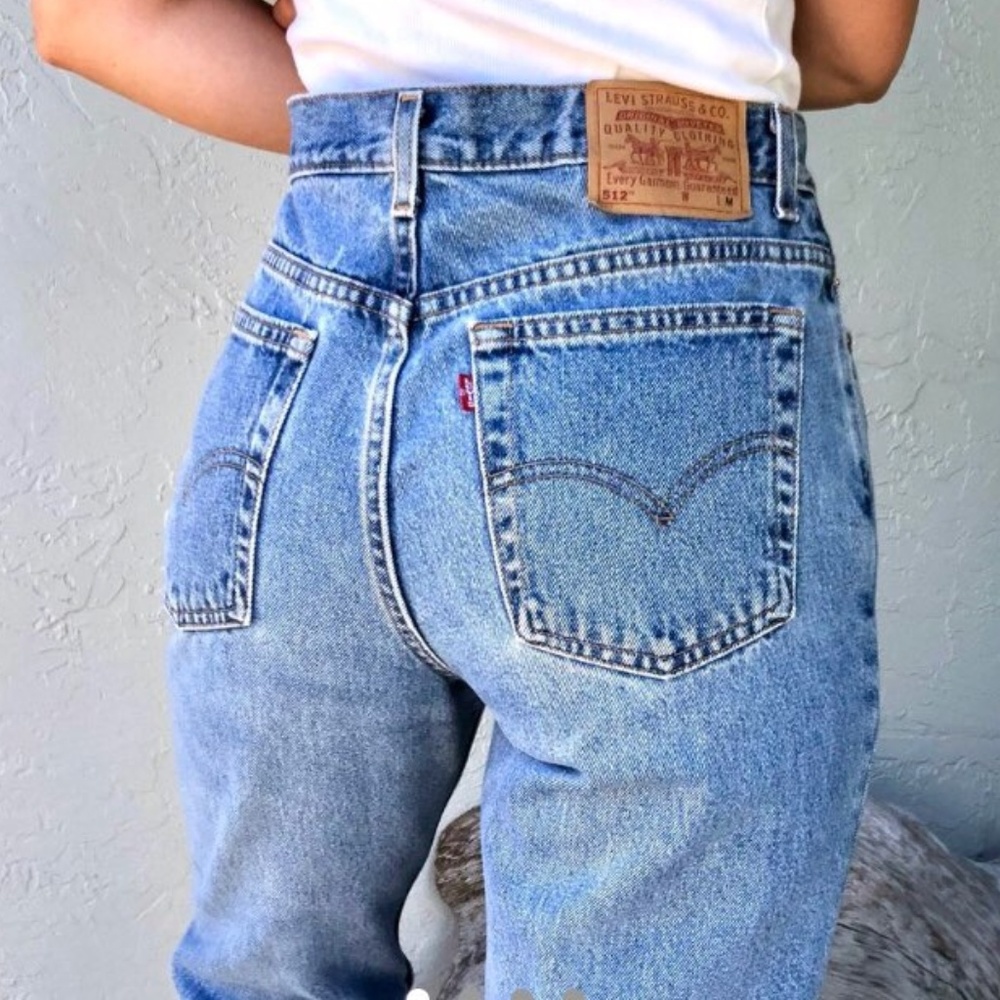 Vintage Levi 512 High Waisted Denim Jeans